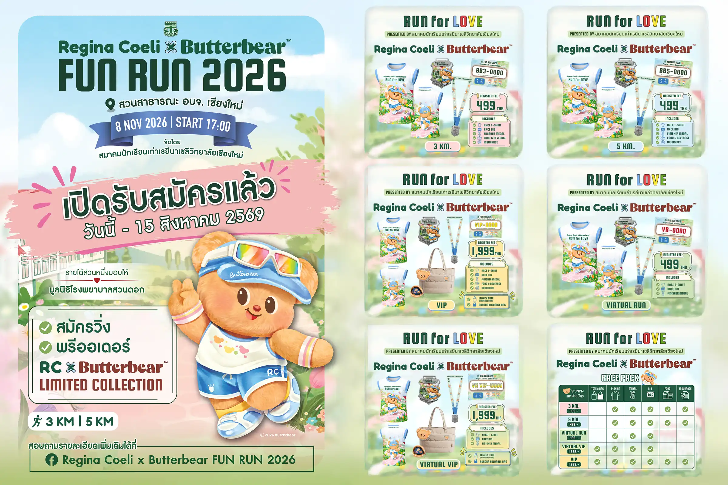 Regina Coeli x Butterbear FUN RUN 2026